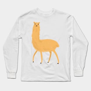 Yellow Alpaca Long Sleeve T-Shirt